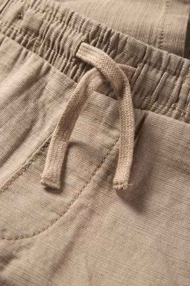 Bambini - Pantaloni - tessuto tramato - marrone chiaro