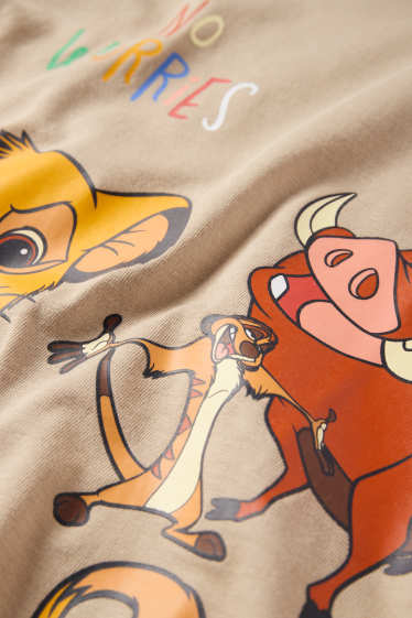 Kinder Buben - Der König der Löwen - Kurzarmshirt - taupe