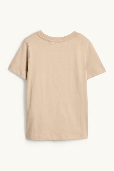 Kinder Buben - Der König der Löwen - Kurzarmshirt - taupe