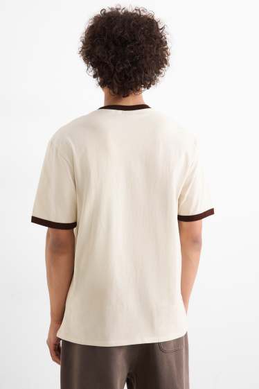 Home - Samarreta de màniga curta - relaxed fit - beix clar