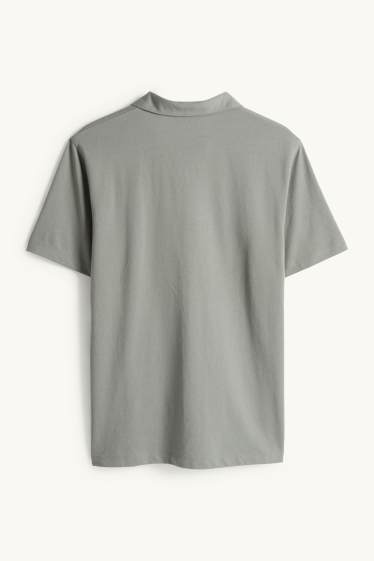 Pánské - Polokošile - regular fit - zelená