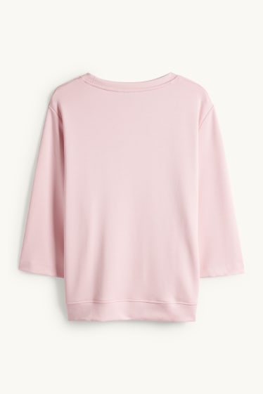 Damen - Langarmshirt - Relaxed Fit - rosa