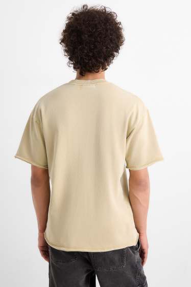 Hommes - T-shirt - relaxed fit - beige