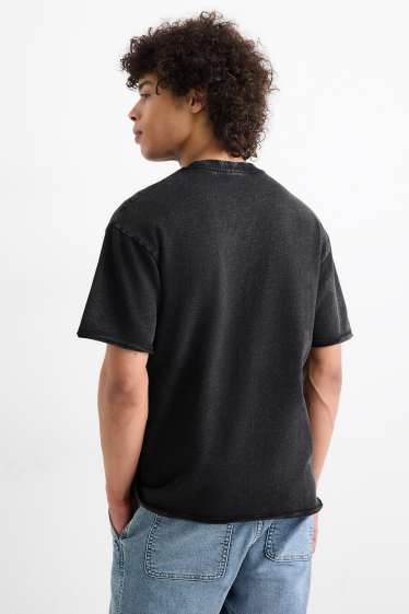 Hommes - T-shirt - relaxed fit - noir