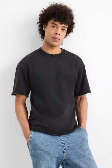 Hommes - T-shirt - relaxed fit - noir