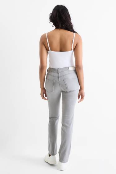 Mujer - Straight jeans - mid waist - LYCRA® - vaqueros - gris claro
