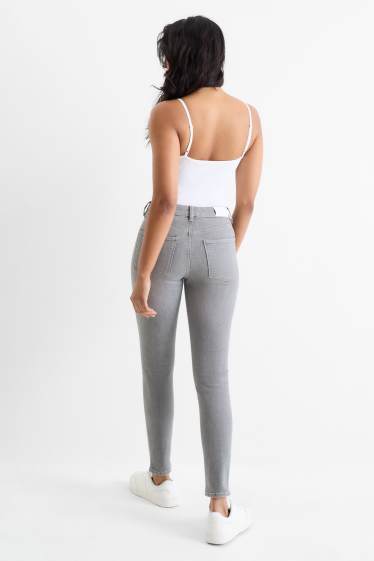 Damen - Skinny Jeans - Mid Waist - LYCRA® ADAPTIV Fiber - helljeansgrau