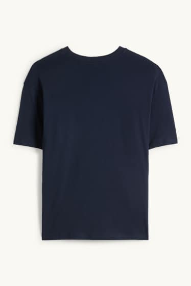 Dámské - Tričko - oversized - tmavomodrá