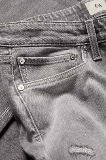 Hommes - Slim tapered jean - gris