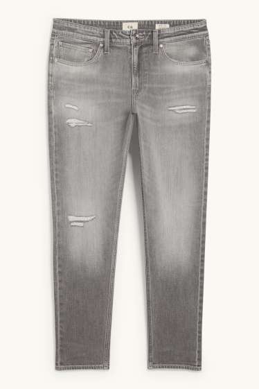 Hommes - Slim tapered jean - gris