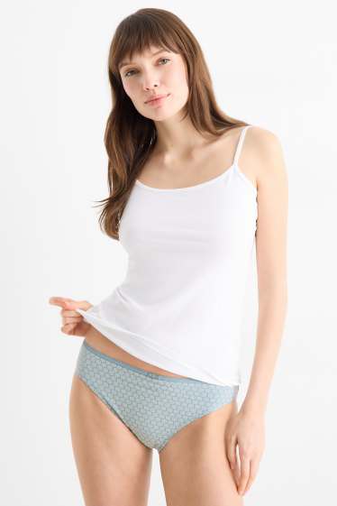 Donna - Confezione da 4 - slip - turchese