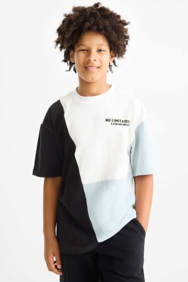 Enfants garçons - T-shirt - blanc / noir