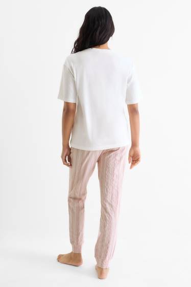 Dona - Pijama - blanc/rosa