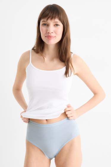 Donna - Confezione da 3 - slip - azzurro