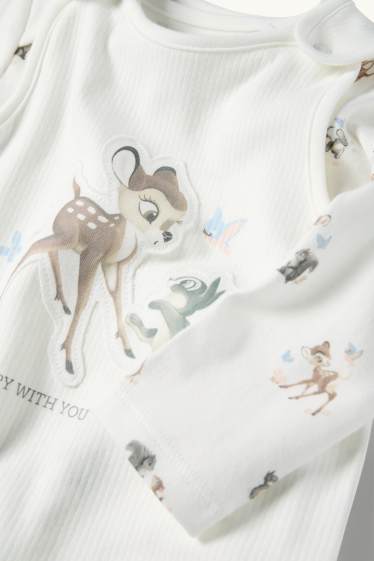 Baby Mädchen - Bambi - Strampler-Set - 2 teilig - weiss