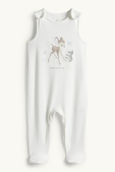 Baby Mädchen - Bambi - Strampler-Set - 2 teilig - weiss