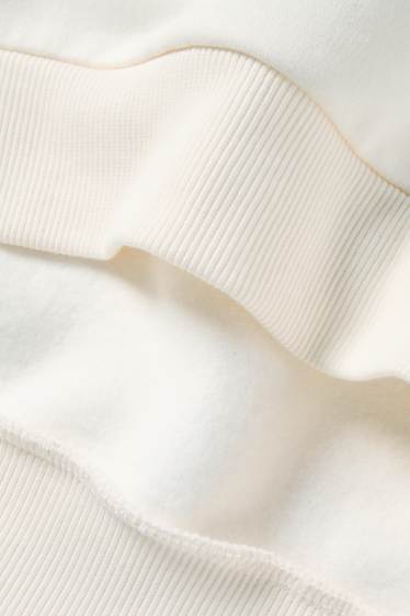 Dames - Oversized sweatshirt - crèmekleurig