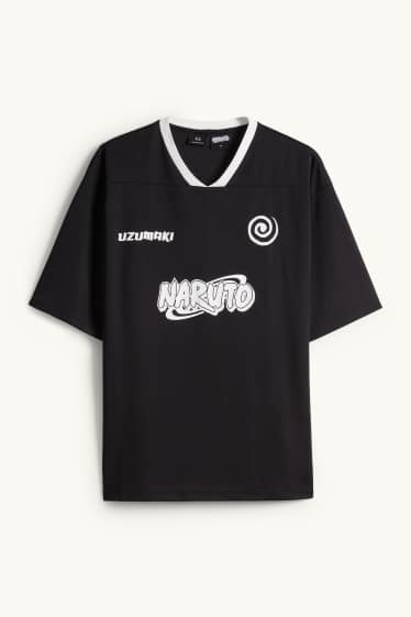 Herren - T-Shirt - Oversized - Naruto - schwarz