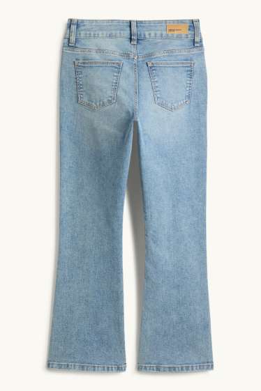 Copii - Fete - Bootcut jeans - LYCRA® - denim-albastru deschis