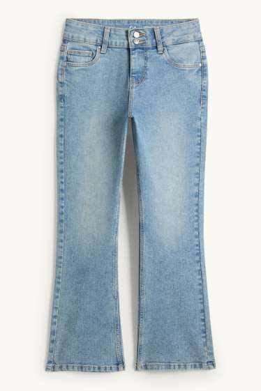 Copii - Fete - Bootcut jeans - LYCRA® - denim-albastru deschis