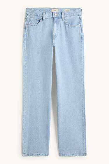 Dona - Wide Leg Jeans - low waist - texà blau clar