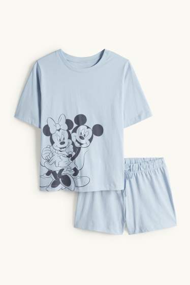 Dames - Shortama - Disney - lichtblauw