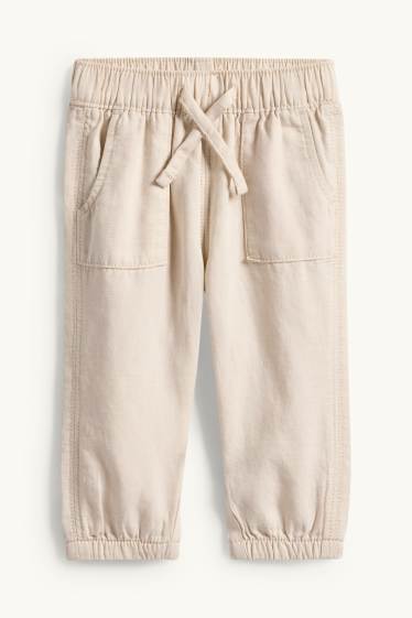 Baby Jungen - Baby-Outfit - 2 teilig - blau  / beige