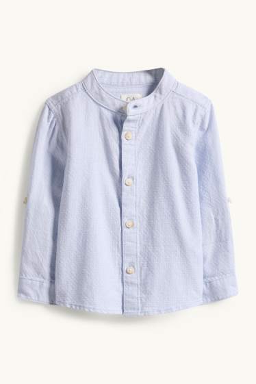 Baby Jungen - Baby-Outfit - 2 teilig - blau  / beige