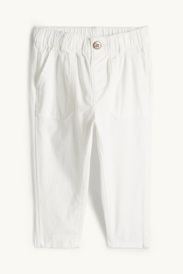 Miminka - chlapci - Outfit pro miminka - 2dílný - bílá/béžová