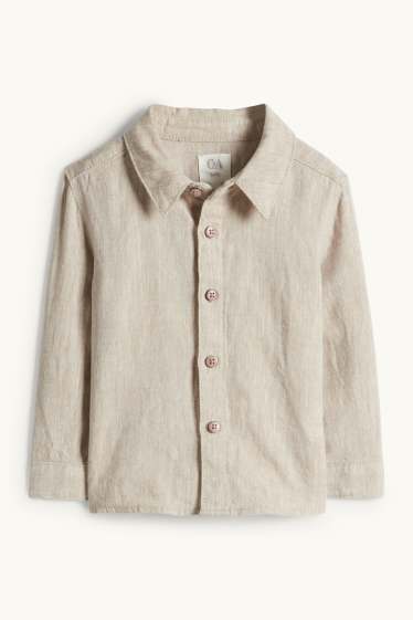 Miminka - chlapci - Outfit pro miminka - 2dílný - bílá/béžová