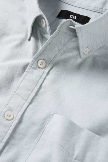 Hommes - Chemise - regular fit - col button-down - vert menthe