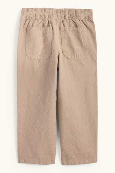 Enfants garçons - Pantalon avec teneur en lin - beige