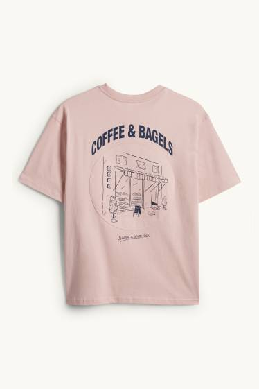Dames - T-shirt - oversized - roze