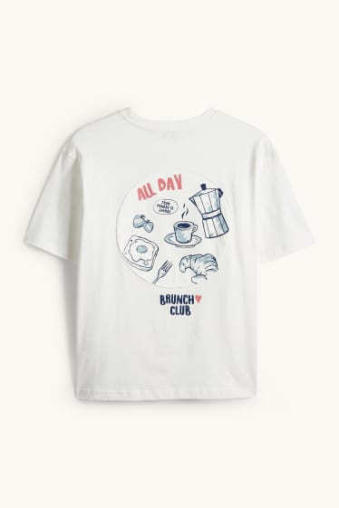 Damen - T-Shirt - Oversized - weiß