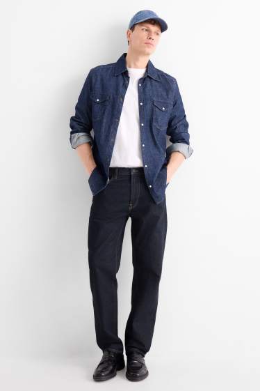 Men - Regular jeans - denim-dark blue