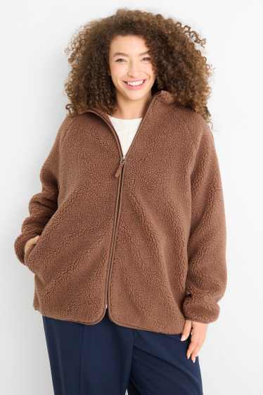 Femmes - Veste en peluche - marron
