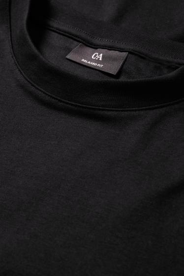 Herren - T-Shirt - Relaxed Fit - schwarz