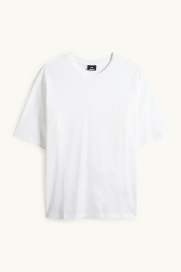 Hommes - T-shirt - Oversize - blanc