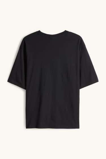 Hommes - T-shirt - Oversize - noir