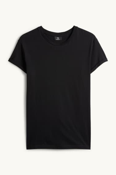 Hommes - T-shirt - slim fit - noir