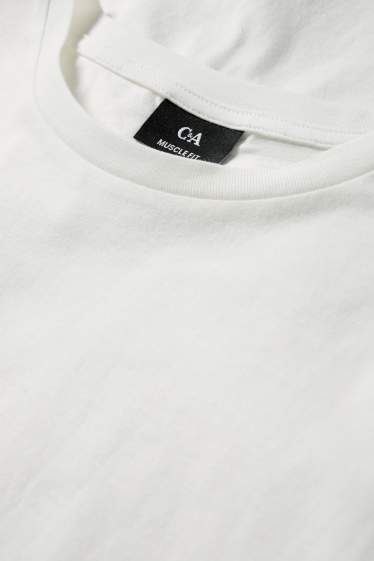 Hommes - T-shirt - slim fit - blanc