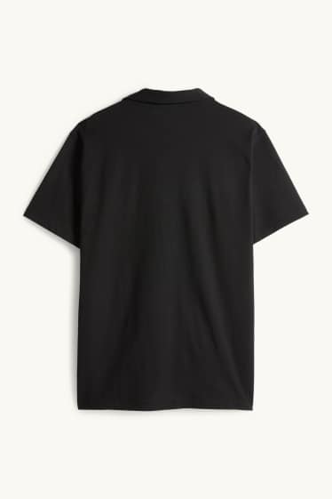 Herren - Poloshirt - Regular Fit - schwarz