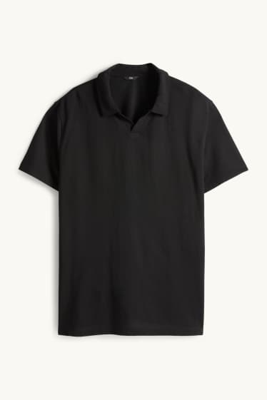 Herren - Poloshirt - Regular Fit - schwarz