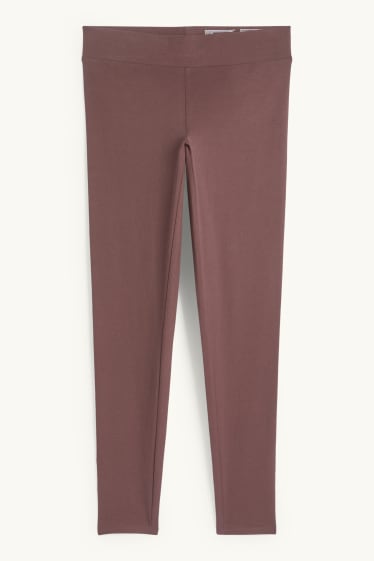 Damen - Leggings - hellbraun
