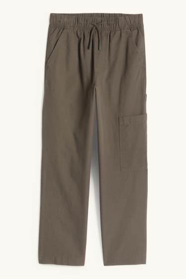 Children Boys - Trousers - khaki
