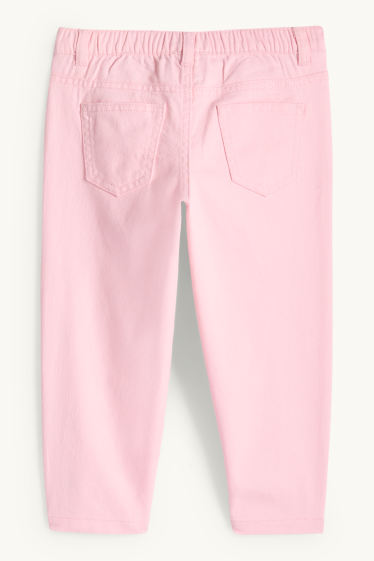 Kinderen: meisjes - Bloem - pantalon - roze