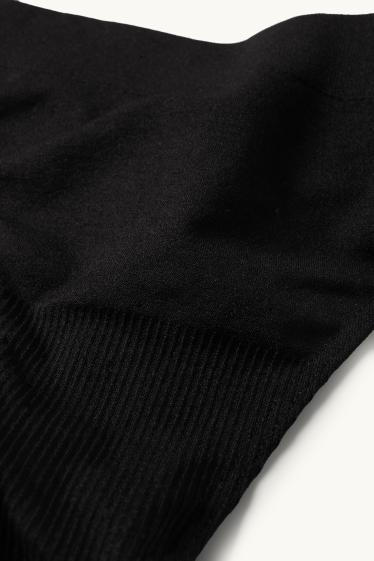 Dona - Paquet de 3 - tanga - sense costures - negre