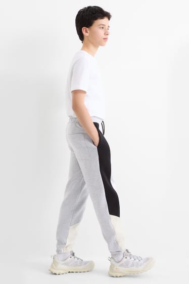 Enfants garçons - Pantalon de jogging - gris clair chiné