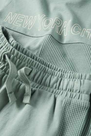Copii - Băieți - New York - set - tricou cu mânecă scurtă și pantaloni scurți - 2 piese - verde