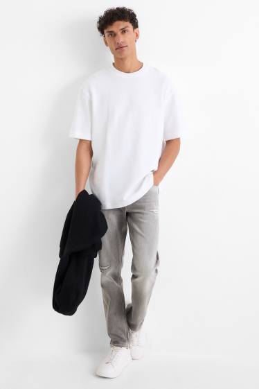 Hommes - Slim tapered jean - gris